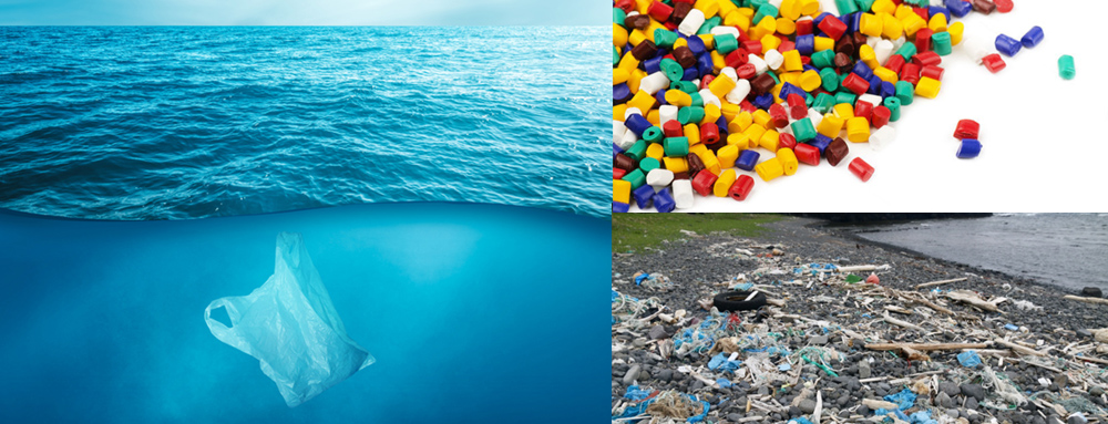 プラスチックによる海洋汚染イメージ